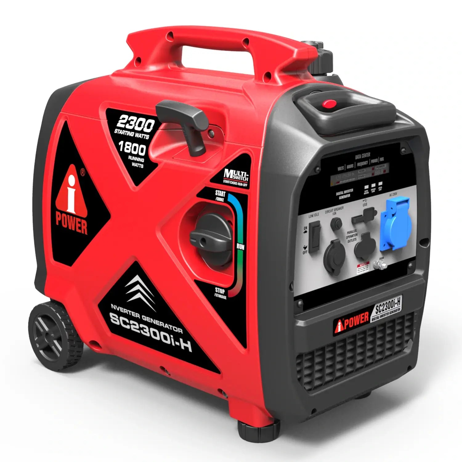 A-iPower 2300W Gasoline Powered Recoil Pull Start Portable Inverter Generator