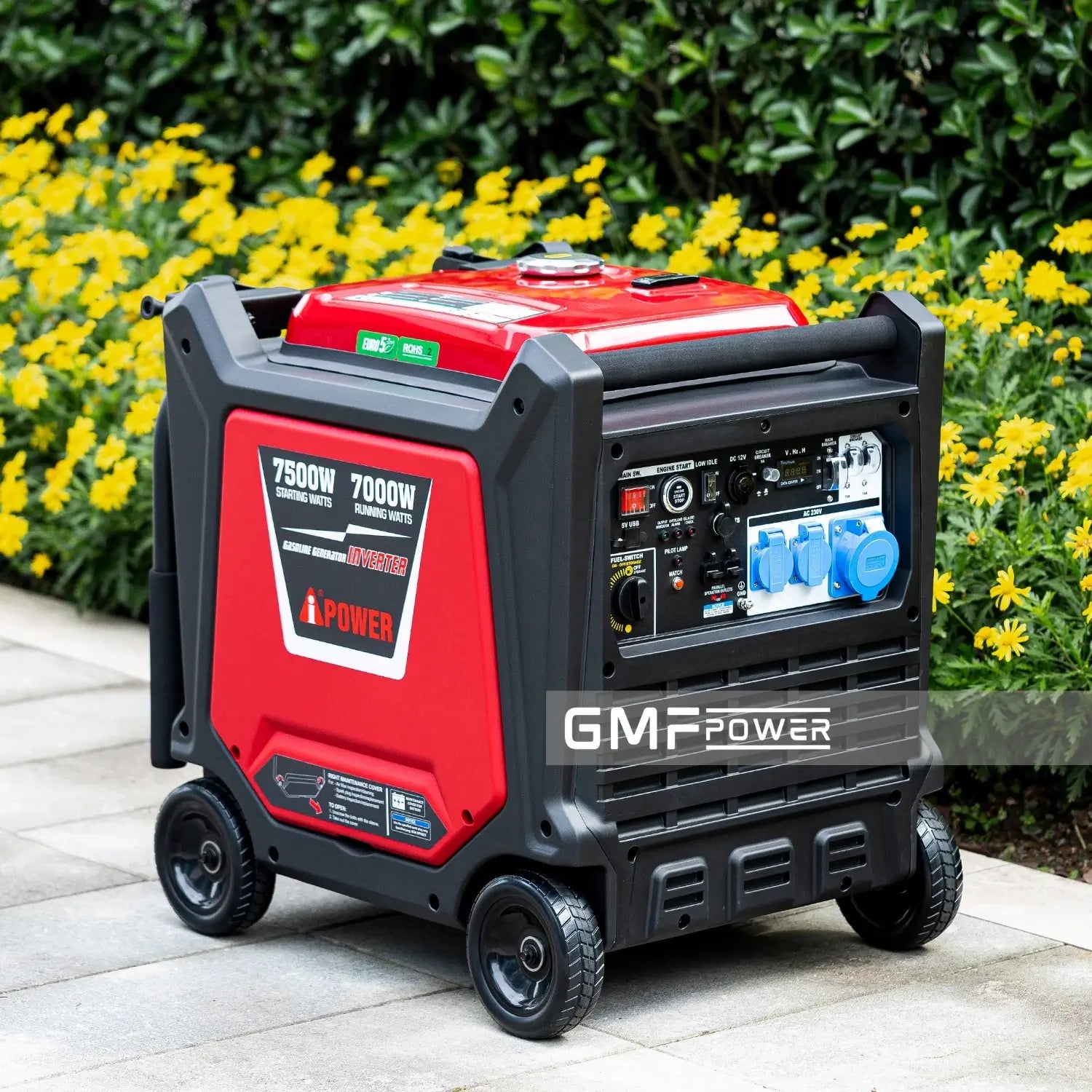 A-iPower Inverter Generator - 7500 Watt Portable Handle Super Quiet Gasoline Powered