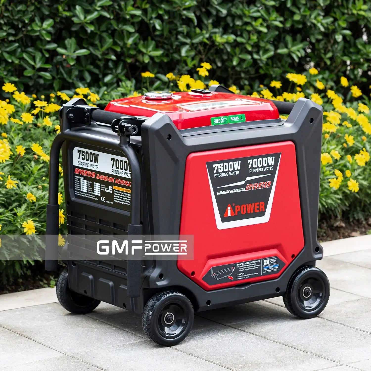 A-iPower Inverter Generator - 7500 Watt Portable Handle Super Quiet Gasoline Powered