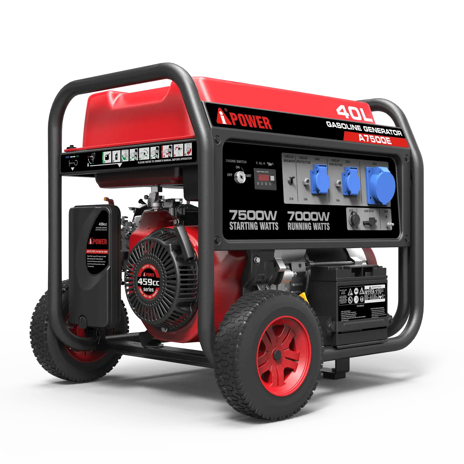A-iPower Portable Generator - 7000 Watt Gasoline Powered