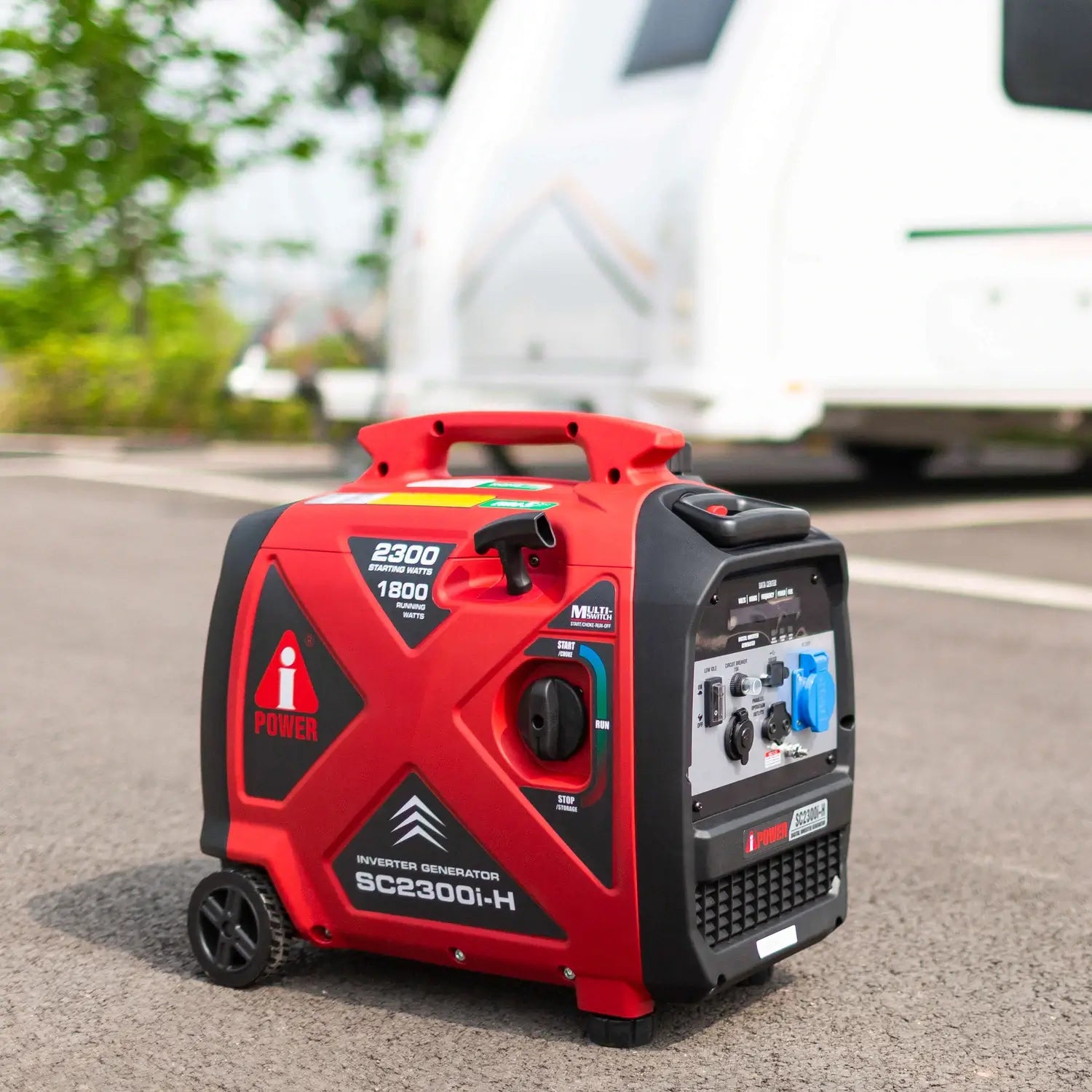 A-iPower 2300W Gasoline Powered Recoil Pull Start Portable Inverter Generator